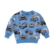 Rock Your Kid Blue Cars Sweatshirt-tops-Bambini