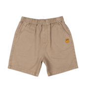 Rock Your Kid Taupe Wash Denim Short-pants-and-shorts-Bambini