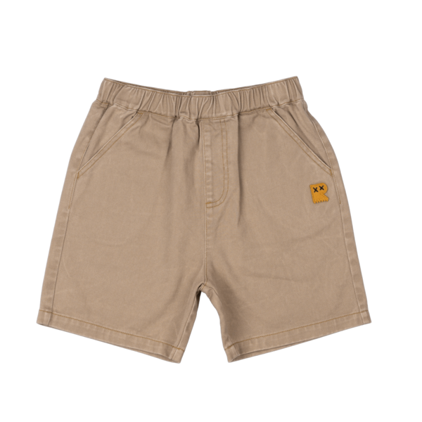 Rock Your Kid Taupe Wash Denim Short