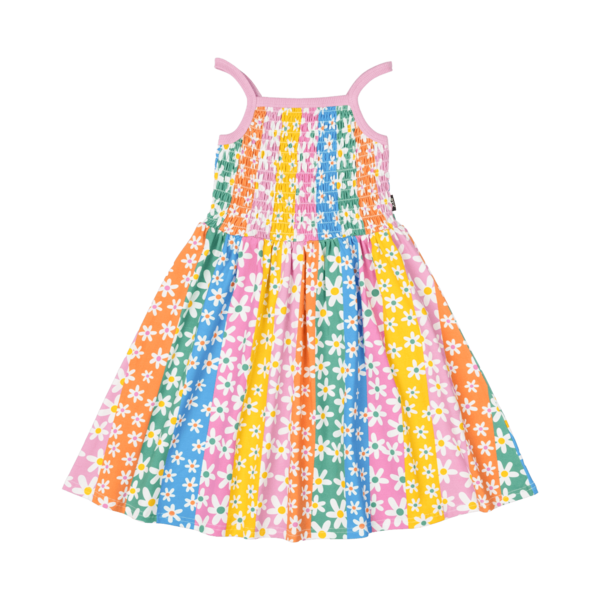 Rock Your Kid Floral Stripes Sun Dress