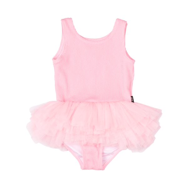 Rock Your Kid Blush Crinkle Tulle One Piece