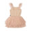 Rock Your Kid Gold Stripe Sequin Tulle Leotard Dress