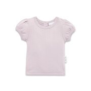 Aster & Oak Iris Pointelle Puff Top-baby-Bambini