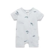 Aster & Oak Orca Zip Romper-bodysuits-and-rompers-Bambini