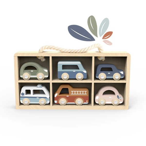 Speedy Monkey Car Display Case With Vehicles