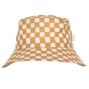 Acorn Checkmate Wide Brim Bucket Hat-hats-Bambini