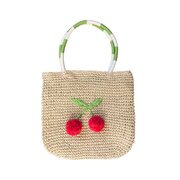 Acorn Cherry Pom Pom Crochet Bag-bags-Bambini