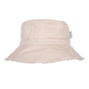 Acorn Vanilla Frayed Bucket Hat-hats-Bambini