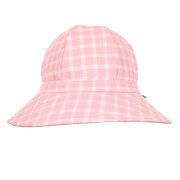 Acorn Pink Gingham Wide Brim Swim Hat-hats-Bambini