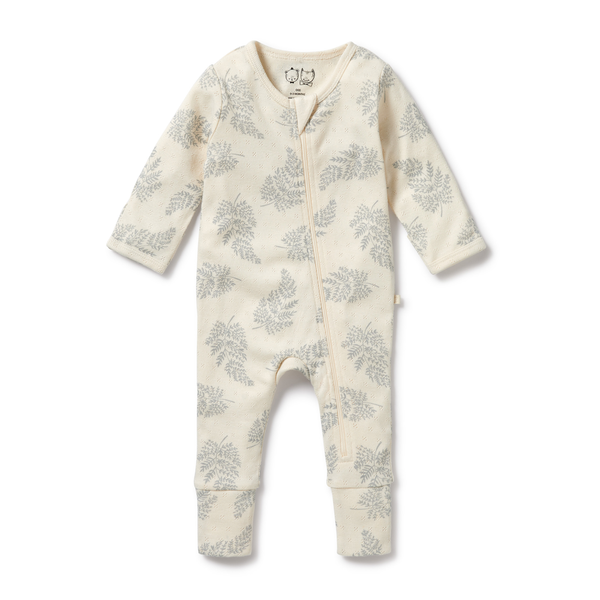 Wilson & Frenchy Pointelle Zipsuit with Feet