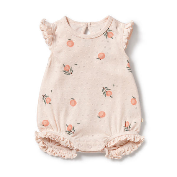 Wilson & Frenchy Pointelle Ruffle Growsuit