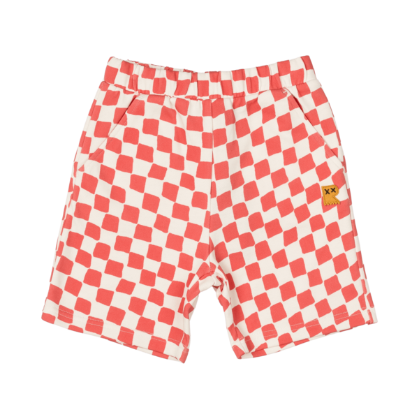 Rock Your Kid Red Checker Shorts