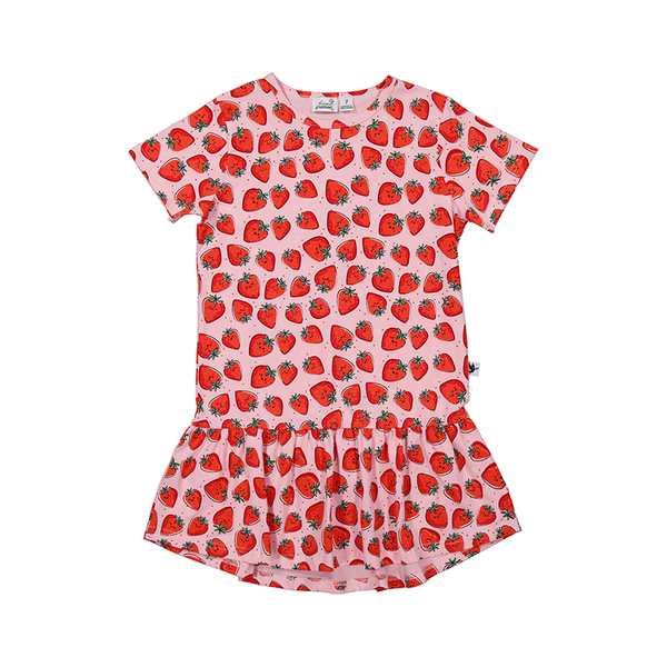 Radicool Strawberry Crush Frill Dress