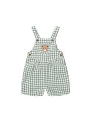 Huxbaby Huxbear Check Short Overall-pants-and-shorts-Bambini