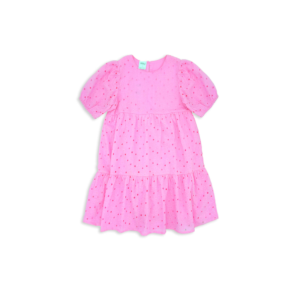 Milky Pink Broderie Dress