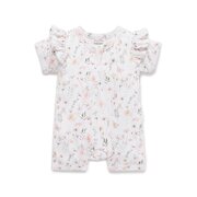 Aster & Oak Secret Garden Zip Romper-bodysuits-and-rompers-Bambini