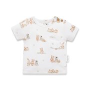 Aster & Oak Teddy Picnic AOP Tee-tops-Bambini