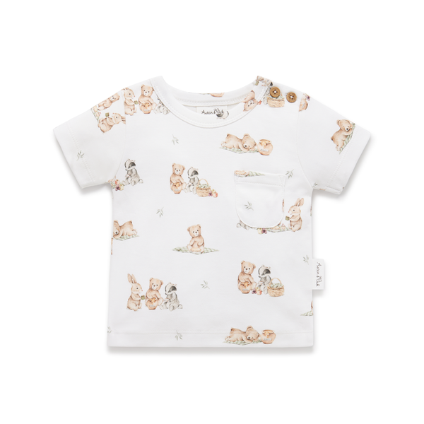 Aster & Oak Teddy Picnic AOP Tee