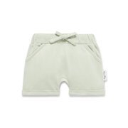 Aster & Oak Sage Chambray Shorts-pants-and-shorts-Bambini