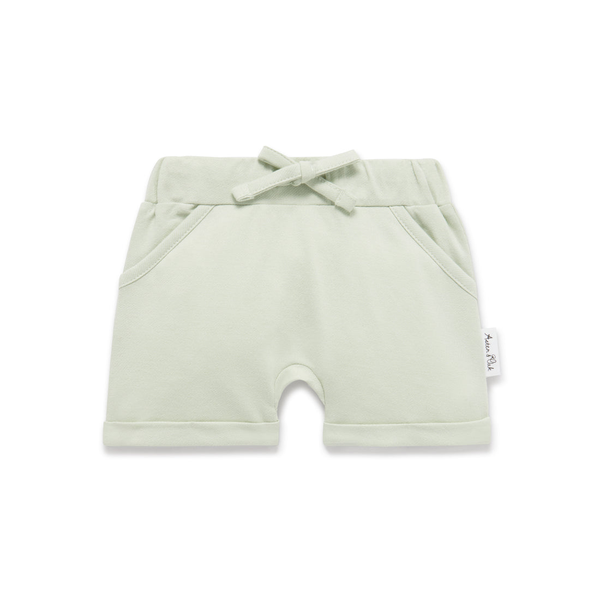 Aster & Oak Sage Chambray Shorts