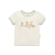 Aster & Oak Teddy Picnic Print Tee-tops-Bambini