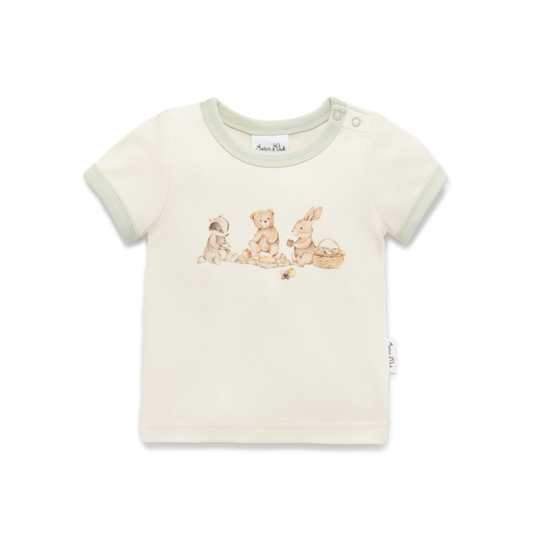 Aster & Oak Teddy Picnic Print Tee