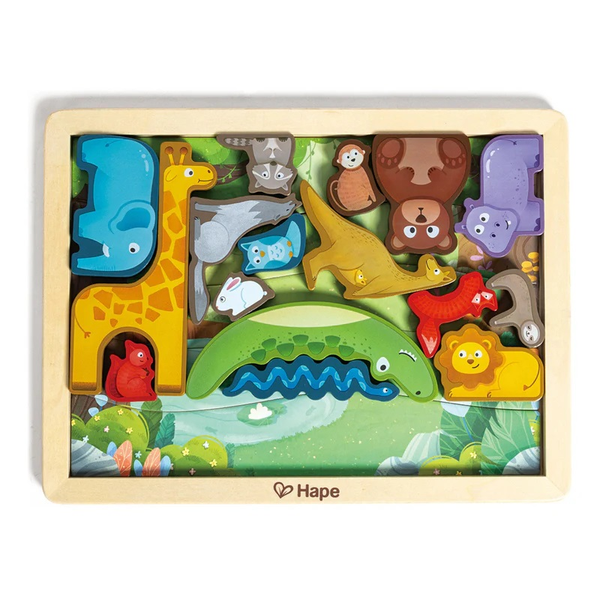 Hape Animal Kingdom Puzzle 22pc