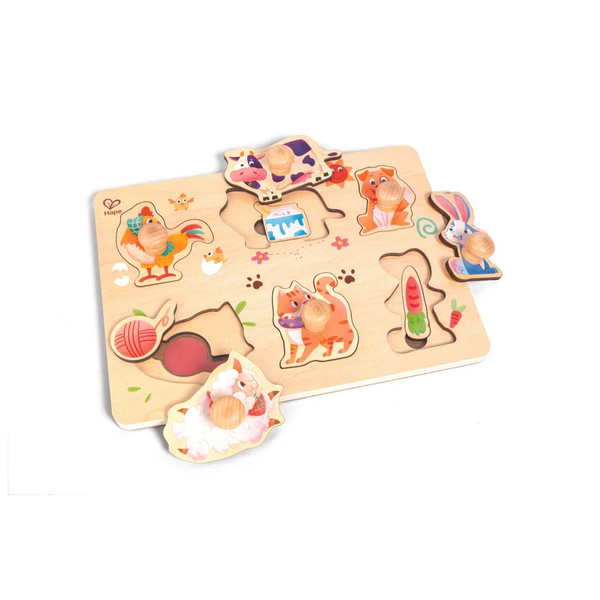 Hape Farmyard Layer Puzzle 12pc