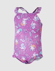 Speedo Girls Thin Strap Frill 1PC-swimwear-Bambini