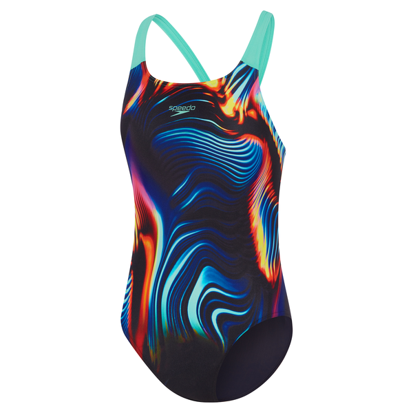 Speedo Girls Digital Placement Power Back 1PC