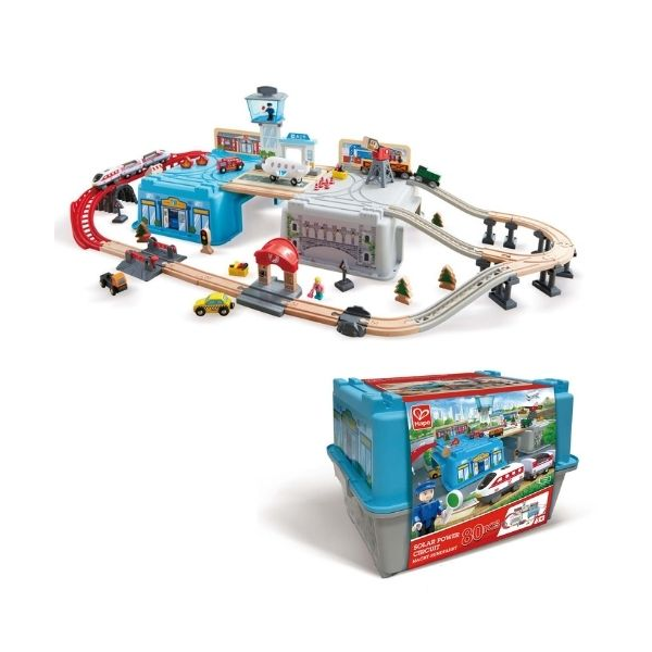 Hape Mega Metropolis Train Bucket Set