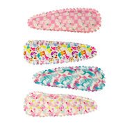 Pink Poppy Fabric Hair Clip 4 Pack-jewellery-Bambini