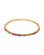 Pink Poppy Rainbow Sparkling Gold Bangle