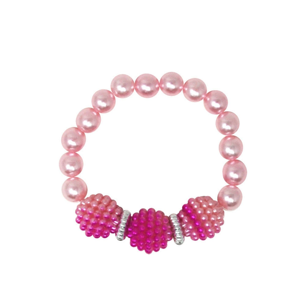 Pink Poppy Pearl Bubble Bracelet