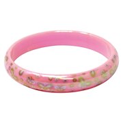 Pink Poppy Butterfly Shimmer Bangle-jewellery-Bambini