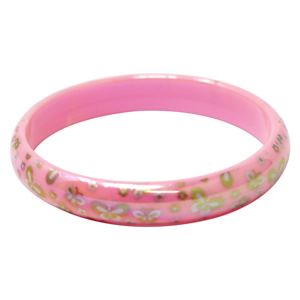 Pink Poppy Butterfly Shimmer Bangle