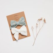 Over The Dandelions Bow Hair Clips 2pc-gift-ideas-Bambini