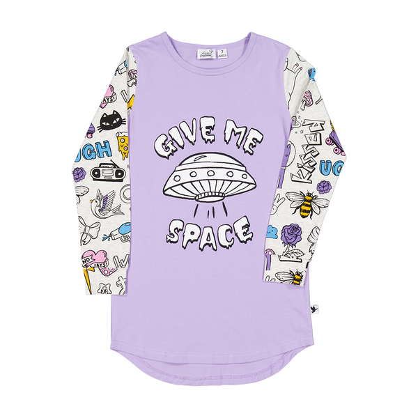 Radicool Give Me Space Skater Tee Dress