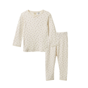 Nature Baby Long Sleeve Pointelle Pyjamas-sleepwear-Bambini